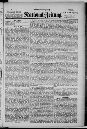National-Zeitung vom 22.07.1876