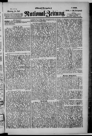 Nationalzeitung vom 24.07.1876