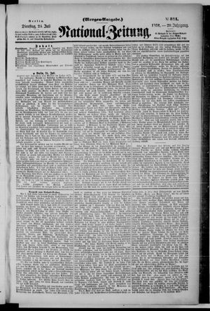 Nationalzeitung on Jul 25, 1876
