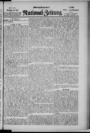 Nationalzeitung vom 28.07.1876