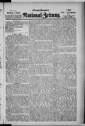 Nationalzeitung on Aug 2, 1876