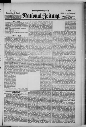 Nationalzeitung vom 03.08.1876