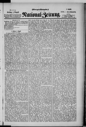 Nationalzeitung on Aug 4, 1876