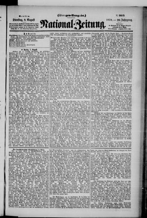 Nationalzeitung vom 08.08.1876