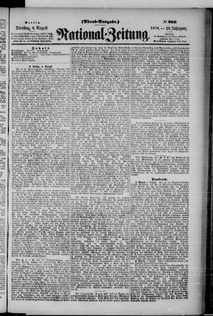 Nationalzeitung vom 08.08.1876