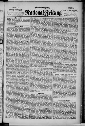 Nationalzeitung vom 18.08.1876