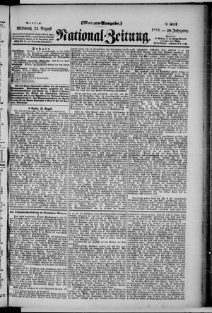 Nationalzeitung vom 23.08.1876