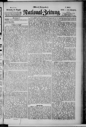 Nationalzeitung vom 23.08.1876