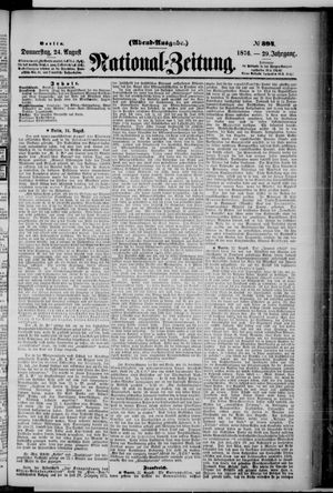 Nationalzeitung vom 24.08.1876