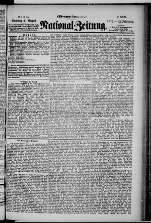 Nationalzeitung vom 27.08.1876