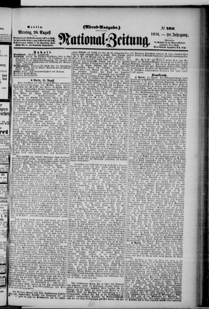 Nationalzeitung on Aug 28, 1876