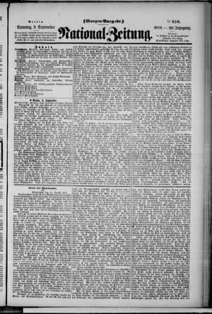 Nationalzeitung on Sep 3, 1876