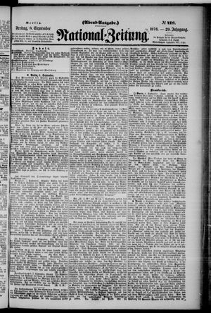 Nationalzeitung vom 08.09.1876