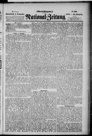 Nationalzeitung vom 09.09.1876