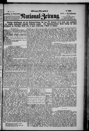 Nationalzeitung vom 14.09.1876