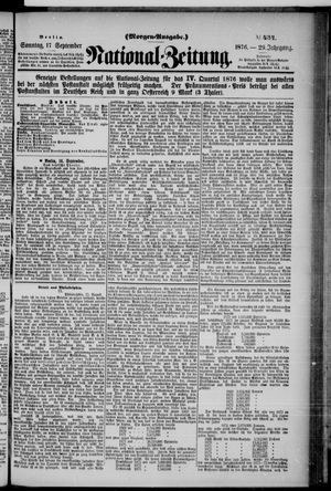 Nationalzeitung on Sep 17, 1876
