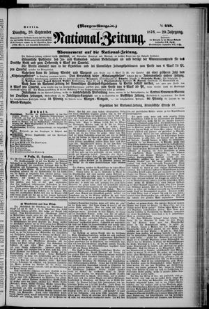 National-Zeitung vom 26.09.1876
