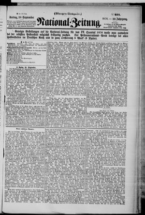 National-Zeitung vom 29.09.1876