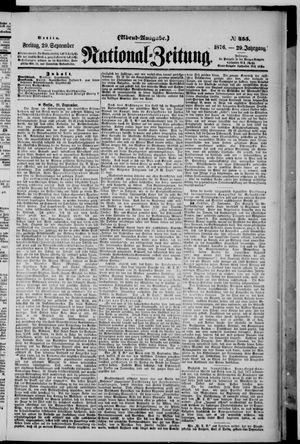 National-Zeitung vom 29.09.1876