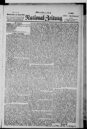 Nationalzeitung vom 30.09.1876