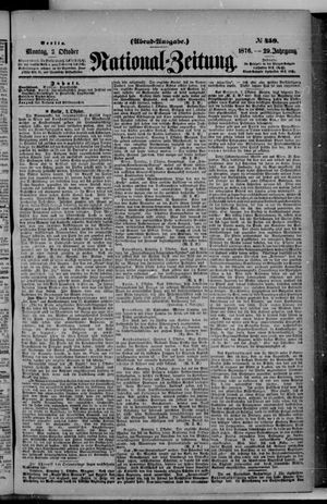 Nationalzeitung on Oct 2, 1876