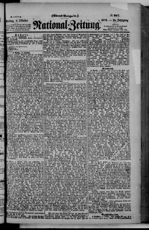 Nationalzeitung on Oct 6, 1876