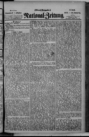 Nationalzeitung vom 07.10.1876