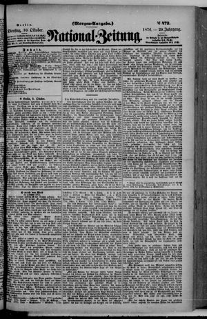 Nationalzeitung vom 10.10.1876