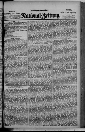 Nationalzeitung vom 12.10.1876