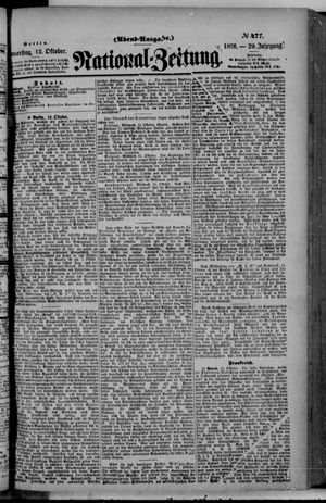 Nationalzeitung vom 12.10.1876