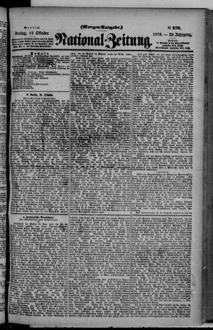 Nationalzeitung vom 13.10.1876