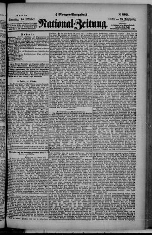 Nationalzeitung vom 15.10.1876
