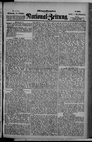 Nationalzeitung vom 18.10.1876