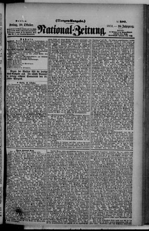 National-Zeitung vom 20.10.1876