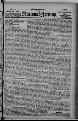 National-Zeitung vom 23.10.1876