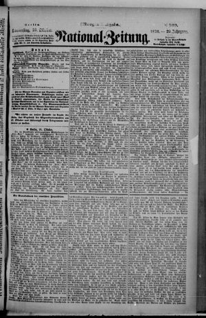 Nationalzeitung vom 26.10.1876