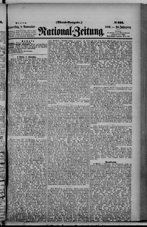 Nationalzeitung on Nov 9, 1876