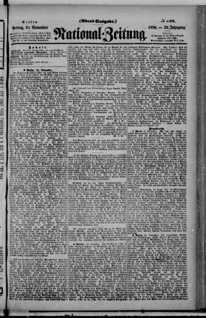 Nationalzeitung vom 24.11.1876