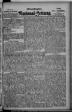 Nationalzeitung vom 28.11.1876