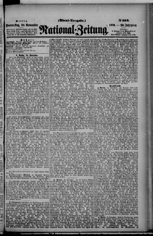 Nationalzeitung on Nov 30, 1876