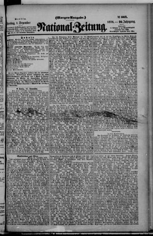 National-Zeitung vom 01.12.1876