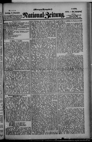 Nationalzeitung vom 08.12.1876