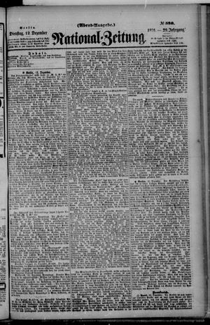 Nationalzeitung vom 12.12.1876
