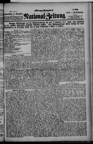 Nationalzeitung on Dec 14, 1876