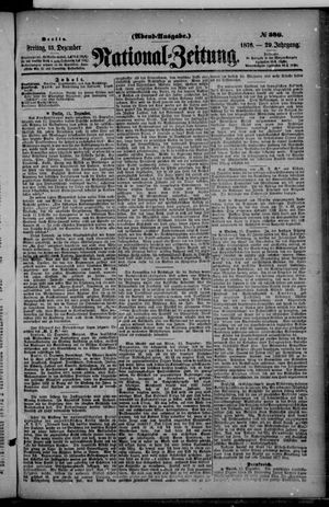 Nationalzeitung vom 15.12.1876