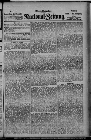 Nationalzeitung on Dec 21, 1876