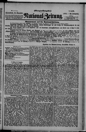Nationalzeitung vom 30.12.1876