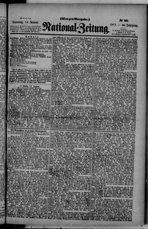 Nationalzeitung vom 14.01.1877