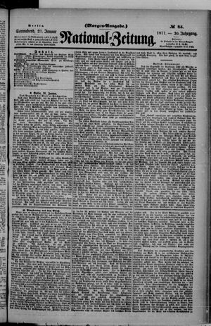 Nationalzeitung vom 27.01.1877
