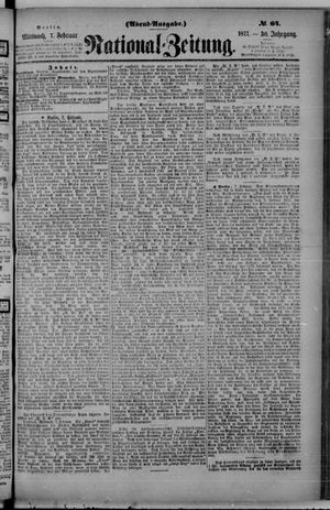 Nationalzeitung vom 07.02.1877